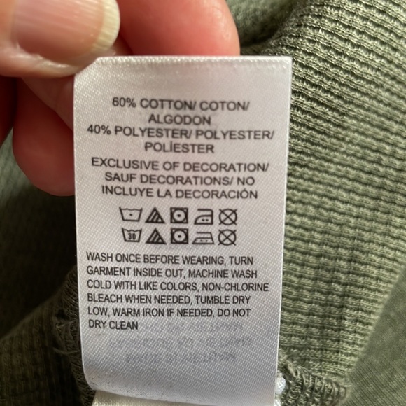 Lucky Brand Vintage Camo Waffle Knit Hoodie S - Picture 6 of 9